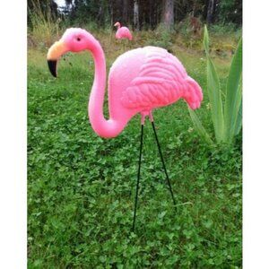 Pink Flamingos Yard Decorations - 2 Pack Extra Large 24" Tall Plastic